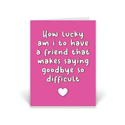 Image of Rib ticklerz Leaving Card For Colleagues Best Friend Work Bestie Moving Away Fresh Start Friends Family Sorry You&#039;re Goodbye New Job CD792