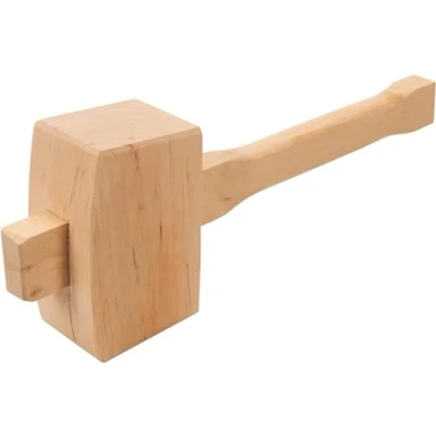 Image of Dunnet Tools Beechwood Wooden Carpenters Mallet Tool Large Mallet, Professional Hammer Wood Hammer, Woodworking for Chisels
