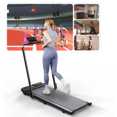 Image of DeerRun Raceable Treadmills for home foldable,Folding Treadmill Suitable High Tech Equipment,MAX 136KG Foldable with APP Control,Running Machine,Door to Door Delivery