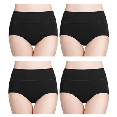 Image of wirarpa Ladies Knickers Cotton Full Briefs High Waisted Underwear Panties for Women Multipack Size 7XL