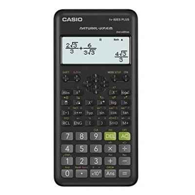 Image of Casio FX 82ES Plus 2 Scientific Calculator, 252 Functions, 11 x 77 162 mm Black