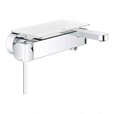 Image of GROHE Plus Single Lever Bath Mixer, Wall Mounted. Tap in Chrome Finish. 33553003