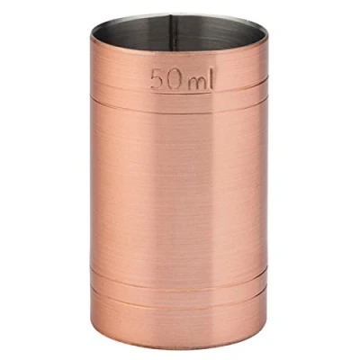 Image of Utopia Copper Thimble Bar Measure CE 50ml Case of 12 Spirit Measure, Shot