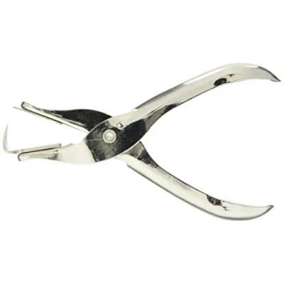 Image of Alevar Staple Remover in Chrome Metal with Non Slip Grip, Silver, Pack of 1