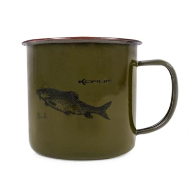 Image of Korum Classic Enamel Mug Barbel Mok Camping equipment