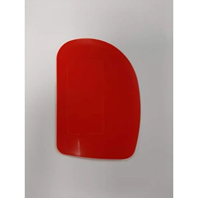 Image of Professional Plastic Dough Scraper Red