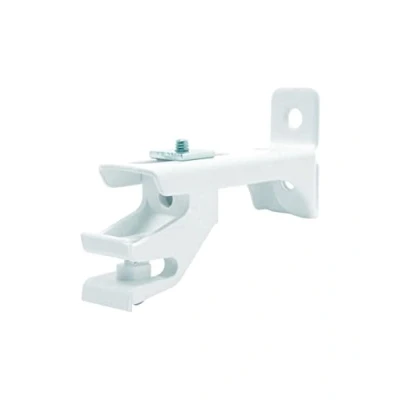 Image of ABC Decor Track Overlap Bracket (for use with the Aluglide Aluminium Curtain Track) Metal Ovalap Bracket, (Pack of 1) White