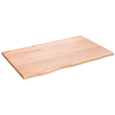 Image of vidaXL Wall Shelf Light Brown 80x50x2 cm Treated Solid Wood Oak