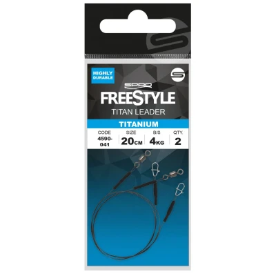 Image of Spro Freestyle Titan Titanium Leader 30cm 0,24mm/4kg Predator rig