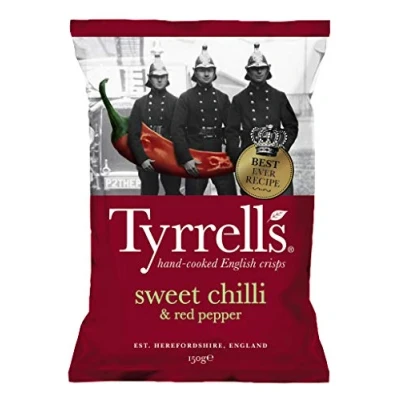 Image of Tyrell&#039;sTyrrells, Sweet Chilli and Red Pepper Crisps, 12 x 150g