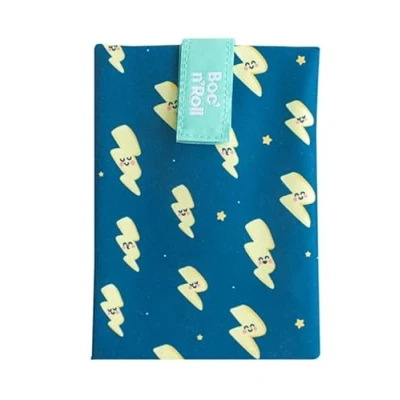 Image of Roll&#039;eat ® Reusable Sandwich Bag Container Eco Friendly Food and Washable Wrap Ligthning Boc&#039;n&#039;Roll Mr Wonderful