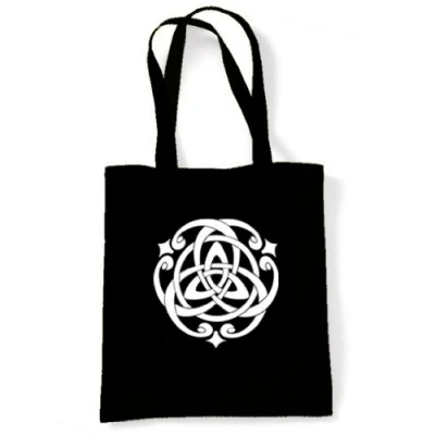 Image of Tribal T Shirts Celtic Knot Tote/Shoulder Bag (Black)