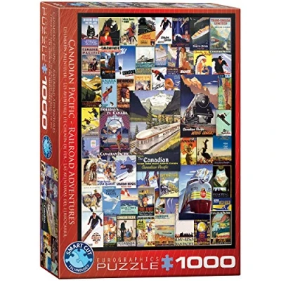 Image of Eurographics 6000 0648 Railroad Adventures Hotels Puzzle, Various, 48 x 68 cm