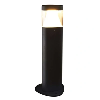 Image of Lucande LED pedestal light Milou, height 30 cm, anthracite, aluminium