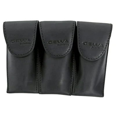 Image of GEWA Mundstücktasche Crazy Horse Trompete schwarz für 3 Mundstücke