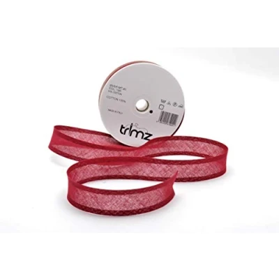 Image of Inastri Cotton Bias Binding 25/5/5mm Colour Burgandy 125