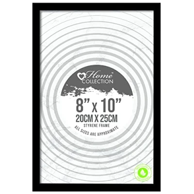 Image of Black Nouveau Simple Design Styrene Photo Frame 8x10&quot;