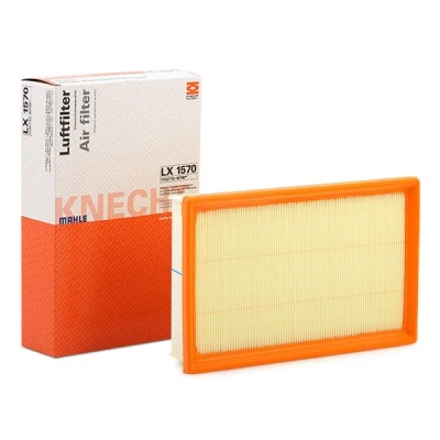 Image of 1232095, 1486703, 3M519601DA, 7M519601DA, EFA587 Air Filter MAHLE ORIGINAL LX 1570 52,3mm 172mm 263,6mm Insert FORD: Focus 2, 2 Kombi