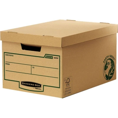 Image of Fellowes 4470701 Earth Large Storage Box Pack of 10