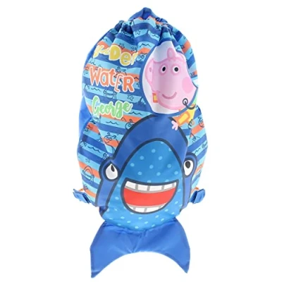Image of Peppa Pig Guy Novelty Trainer Kids Backpack, Girls Pink Canvas Rucksack, Perfect Children School Bag, Nursery Or Preschool Toddlers Holiday Travel Bag