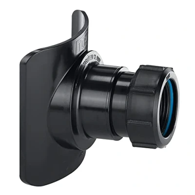 Image of McAlpine BOSSCONN110 TBL BOSSCONN110T BL Mechanical Soil Pipe Boss Connector, Black