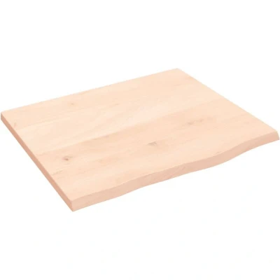 Image of vidaXL Wall Shelf 60x50x2 cm Untreated Solid Wood Oak