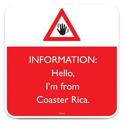 Image of Brainbox Candy Funny &#039;Coaster Rica Coaster&#039; Small Gift Ideas for Him Her Friends Birthday Housewarming Present New Home Gifts Women Men