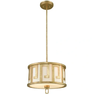 Image of Lemuria 2 Light Medium Round Ceiling Duo Mount Pendant Gold, E27