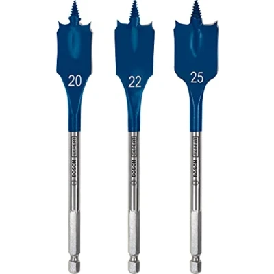 Image of Bosch 3x EXPERT Self Cut Speed Spade Drill Bit Set (for Softwood, Particleboard, Ø 20 25 mm, Professional Accessory Rotary Drill/Drivers)