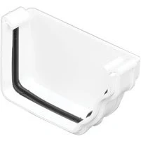 Image of Marley Classic External Stopend (Right Hand) RCE52 White for Ogee Style 116 x 75 mm guttering System
