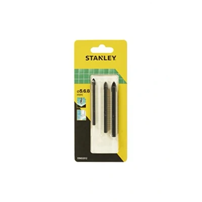 Image of STANLEY STA53312 QZ Tile and Glass Drill Bit Set, Silver
