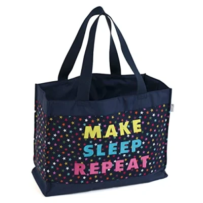 Image of Hobby Gift Craft Tote Bag, Navy Stars, Large