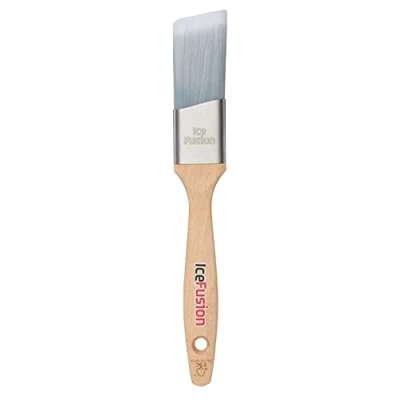 Image of ProDec Advance ABPT075 Ice Fusion Cutting In Trade Professional Synthetic Paint Brush for Sharp Edge Lines Painting with Emulsion, Gloss and Satin Paints on Walls, Wood Metal, 1.5&quot; 38mm, Beige