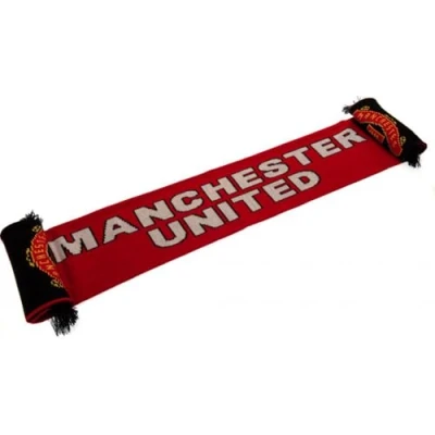 Image of Man Utd Supporters Jacquard Knit Scarf