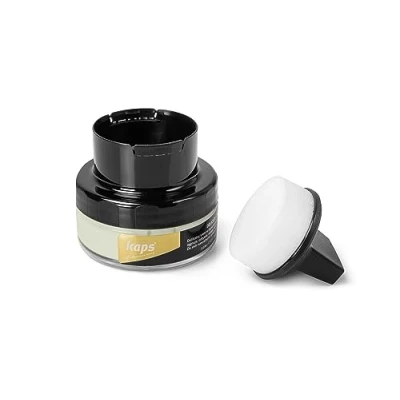 Image of Shoe Cream with Sponge Applicator, Intensive Leather Care and Nourishing, Kaps Delicate, 70 colours, 153 Off White, 50ml 1.70 fl.oz.