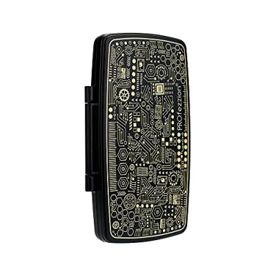 Image of PROfezzion Game Card Case, 72 Slot Holder for Nitendo Switch 24 +TF Cards 48 (Black Pattern)