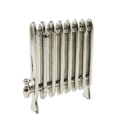 Image of Melody Jane Dolls House Old Fashioned Metal Radiator Miniature 1:12 Scale Heater