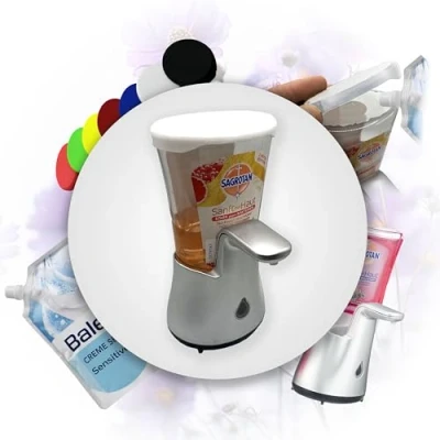 Image of R Satz Shop Lid for Sagrotan No Touch Soap Dispenser Closure Cap Refill Choice of Colours (White)
