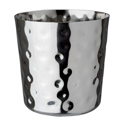 Image of Appetiser Hammered Serving Cups Bowls Per 6 8.5cm x Chip Bucket Catering Restaurant