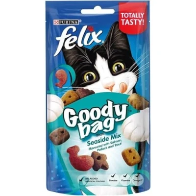 Image of London Grocery Felix Goody Bag Cat Treats Seaside Mix 60gr x 15 Pouches