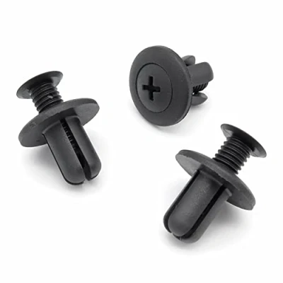 Image of VVO Fasteners Black Plastic Front Wheel Arch Lining &amp; Mudguard Clips for Hyundai i10, i30, Santa Fe, Tucson, Tucson / ix35, i20, (Pack of 10)