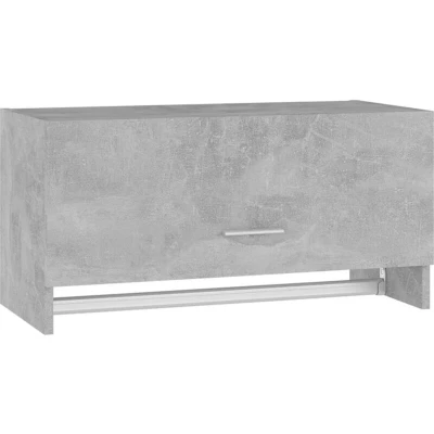 Image of vidaXL Wardrobe Concrete Grey 70x32.5x35 cm Engineered Wood
