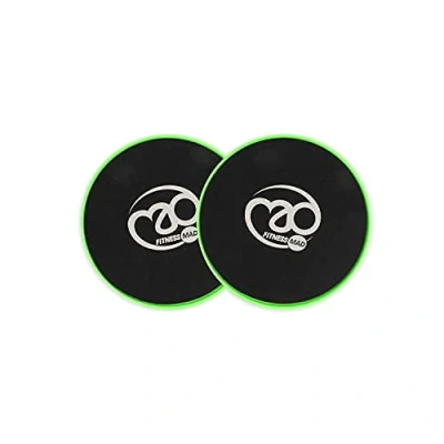 Image of Fitness Mad Sliding Discs, Core Sliders for Abdominal Exercise, Pair of Gliding Carpet &amp; Hard Floors, Full Body Workout, Use Home Workouts, Crossfit, Ab Workouts