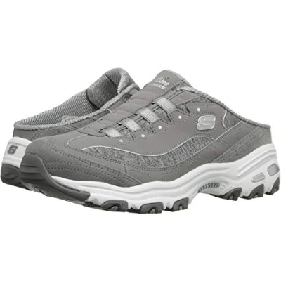 Image of Skechers Women&#039;s D&#039;lites Sneaker, Grey, 8 UK