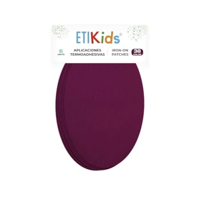 Image of 6 Piece Knee Patches Cardinal Color. Iron Pads to Protect Your Clothes and Repair of Trousers, Jackets. 16 x 10 cm. Ref 38