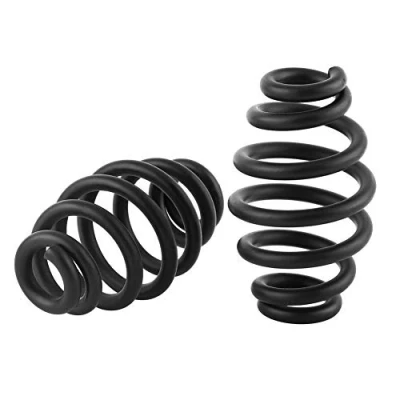 Image of Akozon Seat Spring 1 Pair 3&quot; Steel Barrel Springs For Chopper Bobber Motorcycle(Black)
