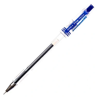 Image of FINE TECH GEL INK ROLLERBALL PEN, 0.3MM, BLUE, DOZEN BOX