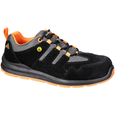 Image of Portwest Composite Sandal S1 ESD SR FO Black/Orange UK 11 EU 46