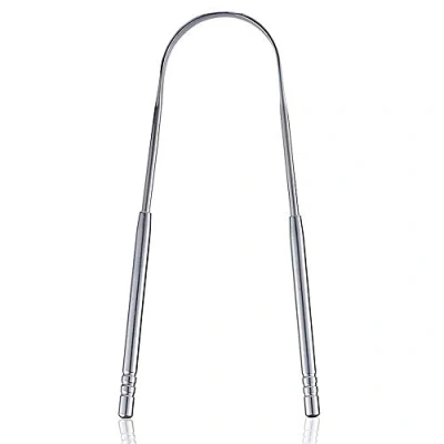 Image of Tongue Scraper Stainless Steel,Tongue Cleaners Fresh Breath Restored Taste U Shape