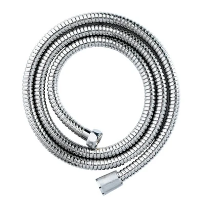 Image of Showerdrape Chrome 2m x 11mm Double Spiral Hose